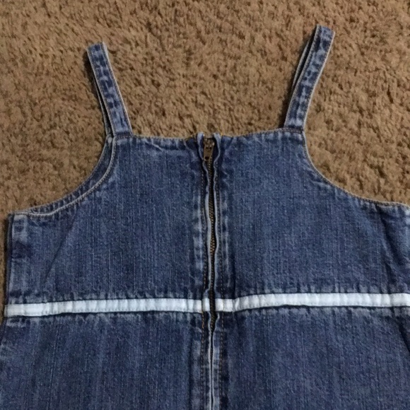 Vintage Gymboree Strawberry Patch denim jean dress with pockets Sz 6 - Picture 9 of 10